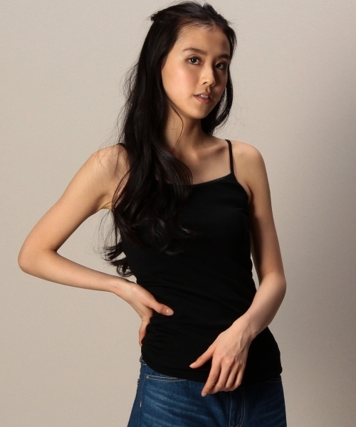 BEAUTY&YOUTH UNITED ARROWS（ビューティーアンドユースユナイテッドアローズ）の「BYBC ビビッドキャミソール ▽§◆（キャミソール・レディース・ホワイト/ブラック/クリーム/ライム/シャーベット/コバルトブルー/ライトピンク/ダークグリーン・フリー）」の2枚目の写真