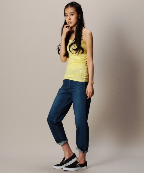 BEAUTY&YOUTH UNITED ARROWS（ビューティーアンドユースユナイテッドアローズ）の「BYBC ビビッドキャミソール ▽§◆（キャミソール・レディース・ホワイト/ブラック/クリーム/ライム/シャーベット/コバルトブルー/ライトピンク/ダークグリーン・フリー）」の10枚目の写真