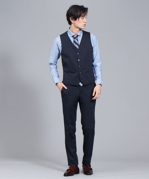 RECENCY OF MINE（リーセンシー オブ マイン）の「【Recency of Mine】36ゲージ コンパクト モックロディ 無地 シャツ（シャツ/ブラウス・メンズ・ホワイト/サックスブルー/ベージュ・44/46/48/50/52）」の18枚目の写真