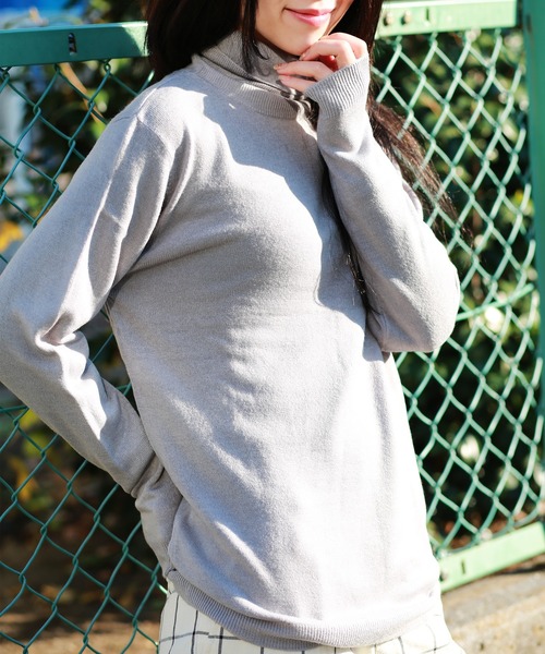 WESTSEA(ウエストシー)の「WEB限定 カシミヤタッチ タートルネックニットセーター(ニット/セーター・メンズ・ホワイト/ブラック/ベージュ/ネイビー/ワイン/チャコール/モカ/グレー/ブルー/カーキ・S/M/L/XL)」の17枚目の写真