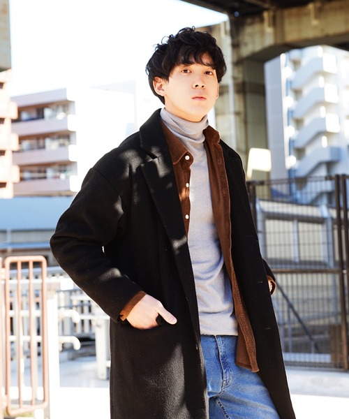 WESTSEA(ウエストシー)の「WEB限定 カシミヤタッチ タートルネックニットセーター(ニット/セーター・メンズ・ホワイト/ブラック/ベージュ/ネイビー/ワイン/チャコール/モカ/グレー/ブルー/カーキ・S/M/L/XL)」の21枚目の写真