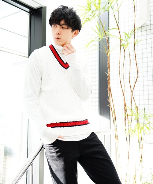 WESTSEA(ウエストシー)の「WEB限定 カシミヤタッチ タートルネックニットセーター(ニット/セーター・メンズ・ホワイト/ブラック/ベージュ/ネイビー/ワイン/チャコール/モカ/グレー/ブルー/カーキ・S/M/L/XL)」の20枚目の写真