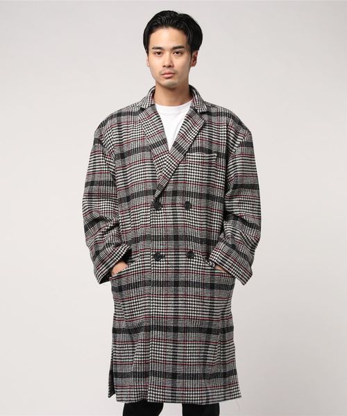 ドロップショルダー ダブルチェスターコート 【正規品】販売サイト