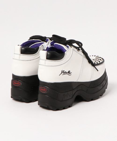 YOSUKE（ヨースケ）の「「YOSUKE/ヨースケ」厚底レースアップスニーカー（スニーカー・レディース・レオパード/ブラック/レッド系その他/ホワイト/シルバー/クリアブラック/ゴールド系その他・23/24/22.5/24.5/23.5）」の8枚目の写真