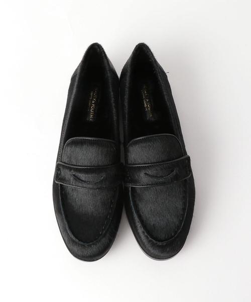 BEAUTY&YOUTH UNITED ARROWS(ビューティアンドユースユナイテッドアローズ)の「BY 2セットインソールレザーローファー(ローファー)」|ブラック
