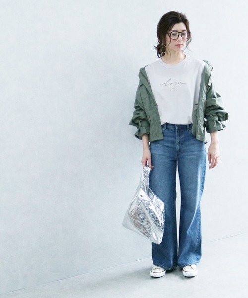 reca（レカ）の「ロゴTシャツ（Tシャツ/カットソー・レディース・オフホワイト/ブラック/ベージュ/カーキ・FREE）」の10枚目の写真