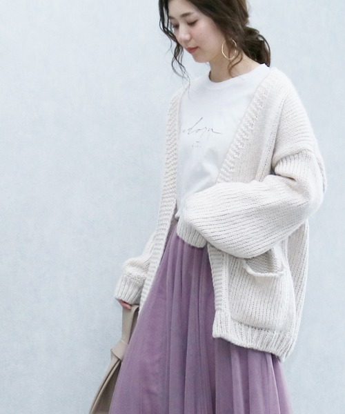 reca（レカ）の「ロゴTシャツ（Tシャツ/カットソー・レディース・オフホワイト/ブラック/ベージュ/カーキ・FREE）」の12枚目の写真