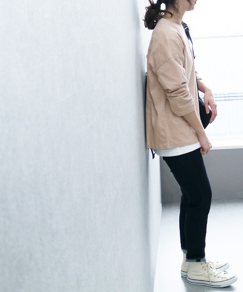 reca（レカ）の「ロゴTシャツ（Tシャツ/カットソー・レディース・オフホワイト/ブラック/ベージュ/カーキ・FREE）」の17枚目の写真