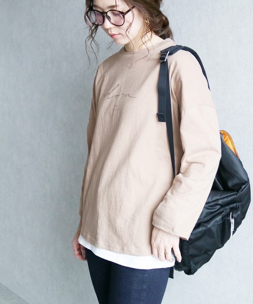 reca（レカ）の「ロゴTシャツ（Tシャツ/カットソー・レディース・オフホワイト/ブラック/ベージュ/カーキ・FREE）」の18枚目の写真