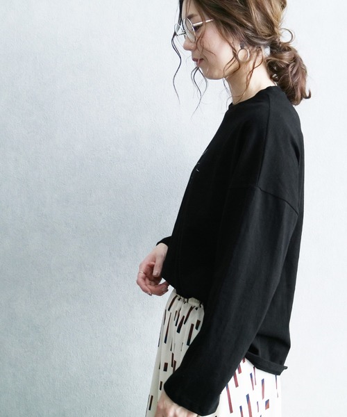 reca（レカ）の「ロゴTシャツ（Tシャツ/カットソー・レディース・オフホワイト/ブラック/ベージュ/カーキ・FREE）」の21枚目の写真