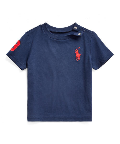 Polo Ralph Lauren Childrenswear(�|�������t���[�����`���C���h�E�F�A)��Big Pony �R�b�g�� �W���[�W�[ T�V���c(T�V���c/�J�b�g�\�[)