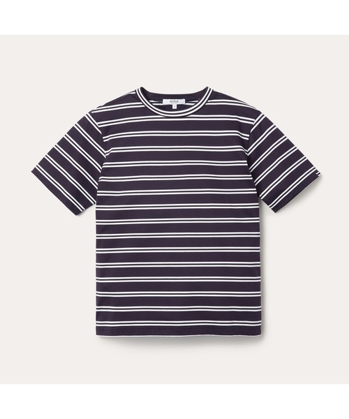 AIGLE(エーグル)の「吸水速乾 エーグル ダブルストライプTシャツ(Tシャツ/カットソー・メンズ・ホワイト/エメラルド/ダークネイビー・LL/S/M/L)」の7枚目の写真