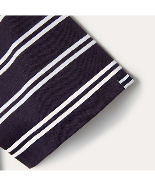 AIGLE(エーグル)の「吸水速乾 エーグル ダブルストライプTシャツ(Tシャツ/カットソー・メンズ・ホワイト/エメラルド/ダークネイビー・LL/S/M/L)」の9枚目の写真
