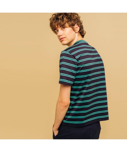 AIGLE(エーグル)の「吸水速乾 エーグル ダブルストライプTシャツ(Tシャツ/カットソー・メンズ・ホワイト/エメラルド/ダークネイビー・LL/S/M/L)」の16枚目の写真