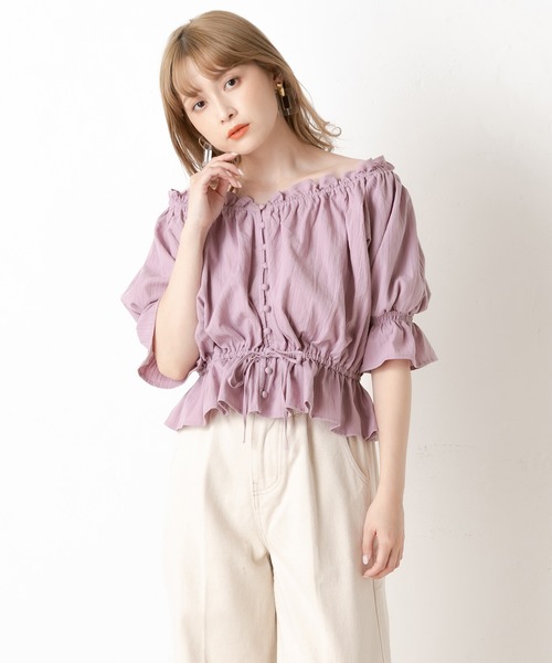 one after another NICE CLAUP(ワンアフターアナザーナイスクラップ)の「センタープレスデニムパンツ(デニムパンツ・レディース・ネイビー/ブラウン/アイボリー/ケミカルウォッシュ・SMALL/MEDIUM)」の13枚目の写真