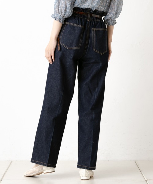one after another NICE CLAUP(ワンアフターアナザーナイスクラップ)の「センタープレスデニムパンツ(デニムパンツ・レディース・ネイビー/ブラウン/アイボリー/ケミカルウォッシュ・SMALL/MEDIUM)」の22枚目の写真
