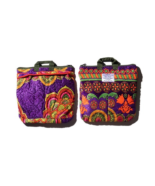 カラフル刺繍トートバッグ　ヘルメットバッグ　プエブコ　派手 MAO'S HELMET BAG（トートバッグ）｜PUEBCO（プエブコ）の