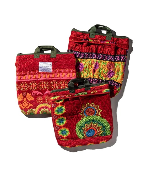 カラフル刺繍トートバッグ　ヘルメットバッグ　プエブコ　派手 MAO'S HELMET BAG（トートバッグ）｜PUEBCO（プエブコ）の