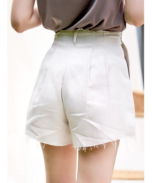 Darich（ダーリッチ）の「カットオフリネンショートパンツ（その他パンツ・レディース・ピンク/アイボリー・S/M）」の13枚目の写真