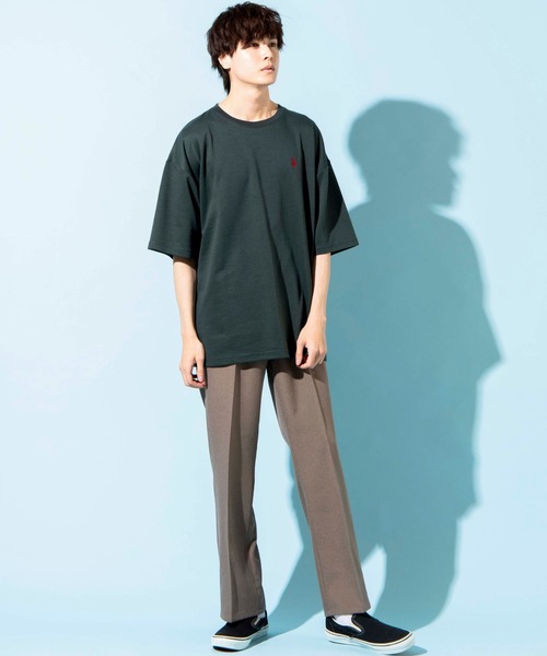 U.S. POLO ASSN.(ユーエスポロアッスン)の「∴WEGO/U.S. POLO ASSN. 別注ビッグTシャツ(Tシャツ/カットソー・メンズ・ダークグリーン/ブラウン/オフホワイト・MEDIUM/LARGE)」の17枚目の写真