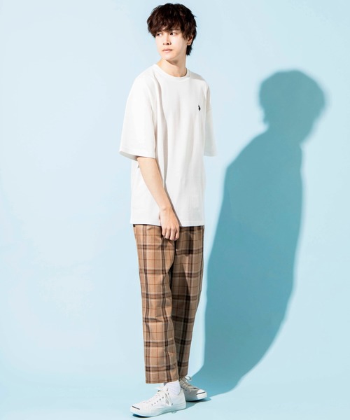 U.S. POLO ASSN.(ユーエスポロアッスン)の「∴WEGO/U.S. POLO ASSN. 別注ビッグTシャツ(Tシャツ/カットソー・メンズ・ダークグリーン/ブラウン/オフホワイト・MEDIUM/LARGE)」の7枚目の写真