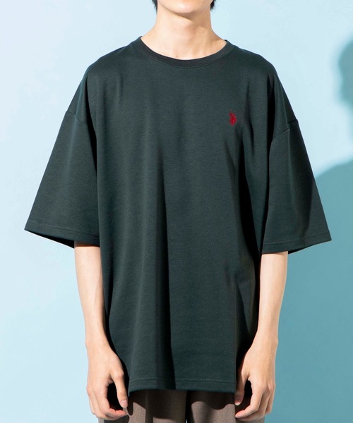 U.S. POLO ASSN.(ユーエスポロアッスン)の「∴WEGO/U.S. POLO ASSN. 別注ビッグTシャツ(Tシャツ/カットソー・メンズ・ダークグリーン/ブラウン/オフホワイト・MEDIUM/LARGE)」の20枚目の写真