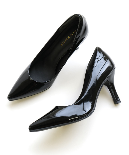 AmiAmi（アミアミ）の「8.5㎝ヒール美脚ポインテッドトゥパンプス（パンプス・レディース・ブラック/ライトグレー/シルバーグレー/シルバー/ブラック系その他/ブラック系その他2/ベージュ系その他/グレイッシュベージュ/ベージュ系その他2/ベージュ系その他3/ライトベージュ/ピンクベージュ/ブラック系その他3/グレイッシュブルー/キャメル/モスグリーン/パイソン/ベージュ系その他4/シルバー系その他/ベージュ/ベージュ系その他5・LL/L/S/SS/M/3S/4S）」の3枚目の写真