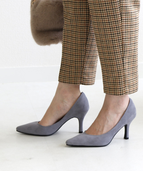 AmiAmi（アミアミ）の「8.5㎝ヒール美脚ポインテッドトゥパンプス（パンプス・レディース・ブラック/ライトグレー/シルバーグレー/シルバー/ブラック系その他/ブラック系その他2/ベージュ系その他/グレイッシュベージュ/ベージュ系その他2/ベージュ系その他3/ライトベージュ/ピンクベージュ/ブラック系その他3/グレイッシュブルー/キャメル/モスグリーン/パイソン/ベージュ系その他4/シルバー系その他/ベージュ/ベージュ系その他5・LL/L/S/SS/M/3S/4S）」の16枚目の写真