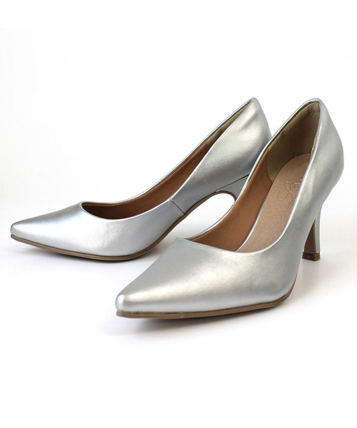AmiAmi（アミアミ）の「8.5㎝ヒール美脚ポインテッドトゥパンプス（パンプス・レディース・ブラック/ライトグレー/シルバーグレー/シルバー/ブラック系その他/ブラック系その他2/ベージュ系その他/グレイッシュベージュ/ベージュ系その他2/ベージュ系その他3/ライトベージュ/ピンクベージュ/ブラック系その他3/グレイッシュブルー/キャメル/モスグリーン/パイソン/ベージュ系その他4/シルバー系その他/ベージュ/ベージュ系その他5・LL/L/S/SS/M/3S/4S）」の19枚目の写真