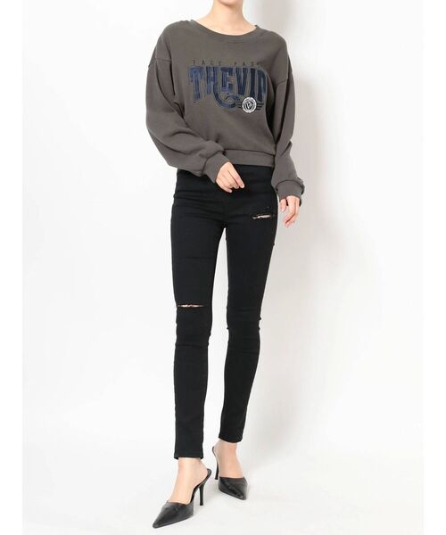 GYDA（ジェイダ）の「H/Wダメージカラースキニーパンツ（その他パンツ・レディース・ブラック/カーキ・SMALL/MEDIUM/X-SMALL）」の9枚目の写真