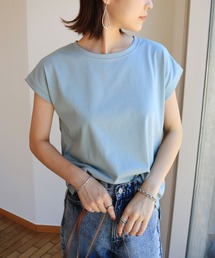 汗染み防止フレンチスリーブTシャツ