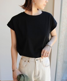 汗染み防止フレンチスリーブTシャツ