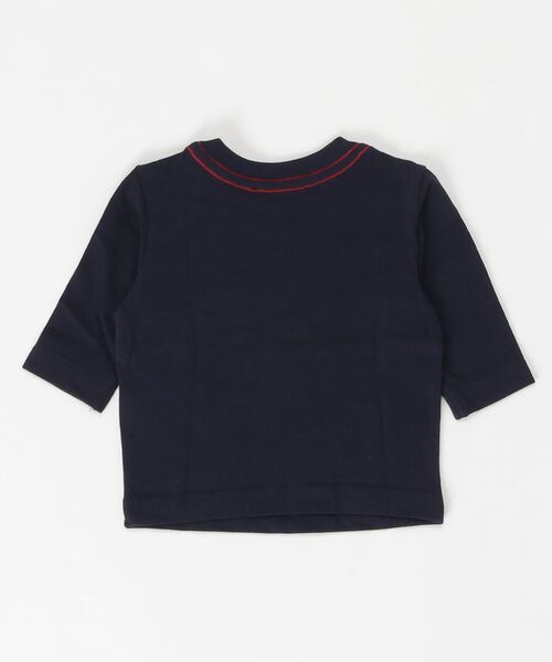 DIESEL KIDS（ディーゼルキッズ）の「DIESEL（ディーゼル）Baby　プリント長袖ロンTカットソー（Tシャツ/カットソー・キッズ・ネイビー・12M/18M/3M/6M/9M）」の2枚目の写真