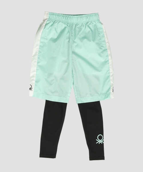 BENETTON (UNITED COLORS OF BENETTON)（ベネトンユナイテッドカラーズオブベネトン）の「【BENETTON / ベネトン】ショートパンツ / レギンスセット スポーツ  アウトドア（レギンス/スパッツ・キッズ・ブラック/グリーン/ピンク/レッド・130/140/150/160）」の13枚目の写真