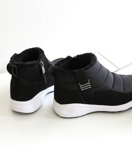 AmiAmi（アミアミ）の「あったかファー防寒ダウンブーツ/スノーブーツ（ブーツ・レディース・ブラック/グレー/グレイッシュベージュ・LL/L/M/S）」の8枚目の写真