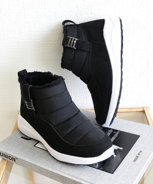AmiAmi（アミアミ）の「あったかファー防寒ダウンブーツ/スノーブーツ（ブーツ・レディース・ブラック/グレー/グレイッシュベージュ・LL/L/M/S）」の9枚目の写真