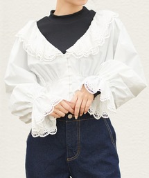 one after another NICE CLAUP | インナーセットコットンフリルブラウス(シャツ/ブラウス)