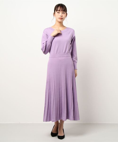 セール Allureville アルアバイル のワンピース プリーツコンビフィットフレアワンピース 14 170 をセール価格で購入できます Allureville ワンピース ドレス Allureville アルアバイル のファッション ワンピース プリーツコンビフィットフレア