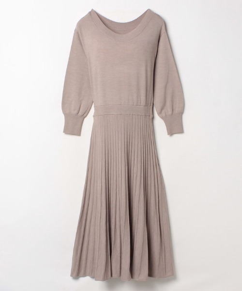 セール Allureville アルアバイル のワンピース プリーツコンビフィットフレアワンピース 14 170 をセール価格で購入できます Allureville Allureville アルアバイル のファッション ワンピース ドレス ワンピース プリーツコンビフィットフレア