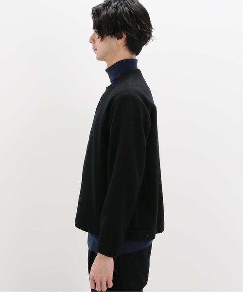 EDIFICE（エディフィス）の「メルトン スナップカーディガンブルゾン（その他アウター・メンズ・ブラック/バーガンディー・MEDIUM/LARGE）」の5枚目の写真