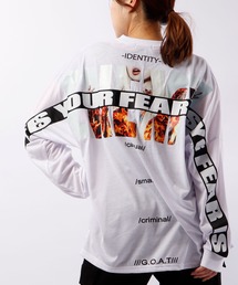 RE730（アールイーセブンサーティー）の「RE730 ドルマンスリーブ オーバーロングTシャツ（Tシャツ/カットソー・レディース）」