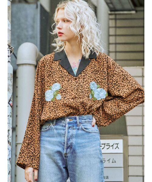 jouetie（ジュエティ）の「バイカラーチャイナシャツ（シャツ