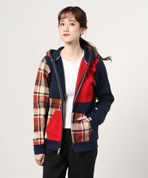 【美品】A BATHING APE フード パーカー チェック フルジップ A BATHING APE（アベイシングエイプ）の「BAPE CHECK SHARK FULL