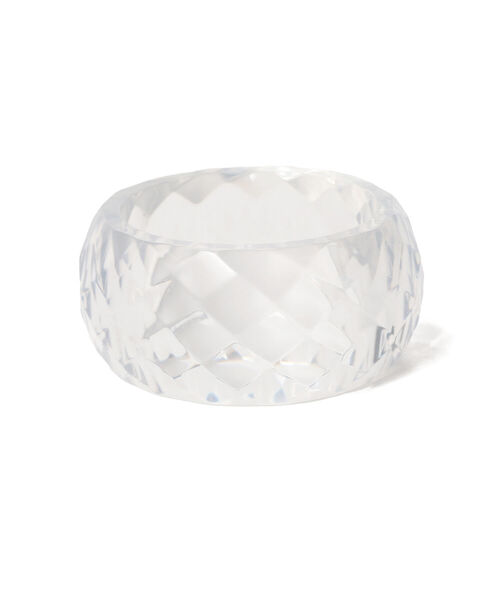 BEAMS BOY（ビームスボーイ）の「BEAMS BOY / カット クリア バングル（バングル/リストバンド・レディース・イエロー/ホワイト・ONE SIZE）」の3枚目の写真