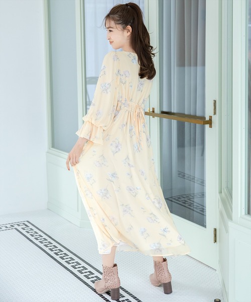 ウィルセレクション　ワンピース セール 30%OFF】ケーブルフロントボタンニットワンピース