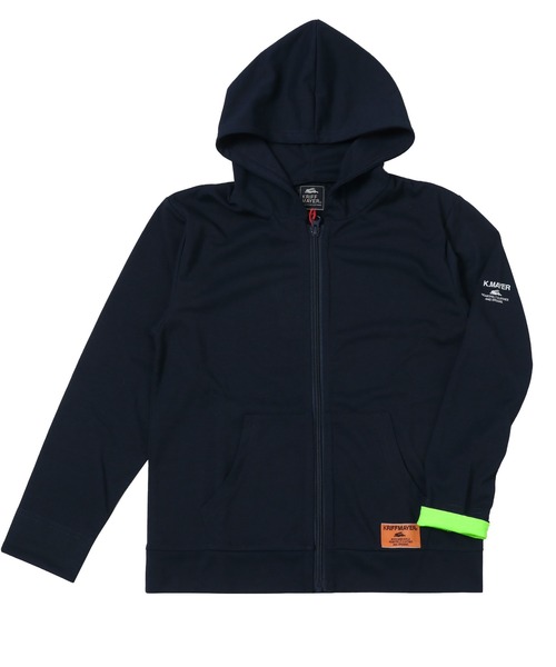 KRIFF MAYER Kid's Collection（クリフメイヤーキッズコレクション）の「UVカットさらパーカー（パーカー・キッズ・ネイビー/サックスブルー/ライトグリーン・120/130/140/150/160/170）」の3枚目の写真