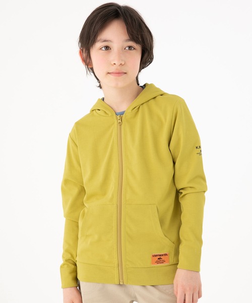 KRIFF MAYER Kid's Collection（クリフメイヤーキッズコレクション）の「UVカットさらパーカー（パーカー・キッズ・ネイビー/サックスブルー/ライトグリーン・120/130/140/150/160/170）」の2枚目の写真