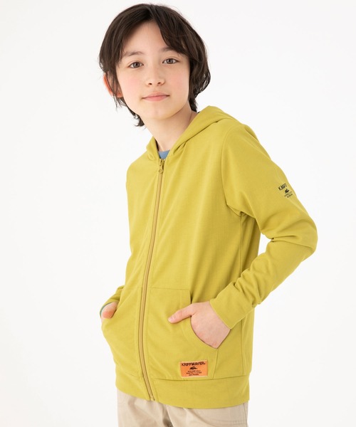 KRIFF MAYER Kid's Collection（クリフメイヤーキッズコレクション）の「UVカットさらパーカー（パーカー・キッズ・ネイビー/サックスブルー/ライトグリーン・120/130/140/150/160/170）」の5枚目の写真
