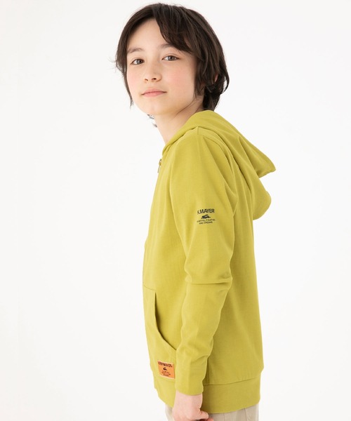 KRIFF MAYER Kid's Collection（クリフメイヤーキッズコレクション）の「UVカットさらパーカー（パーカー・キッズ・ネイビー/サックスブルー/ライトグリーン・120/130/140/150/160/170）」の6枚目の写真