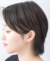 メタルモチーフダブルピアス